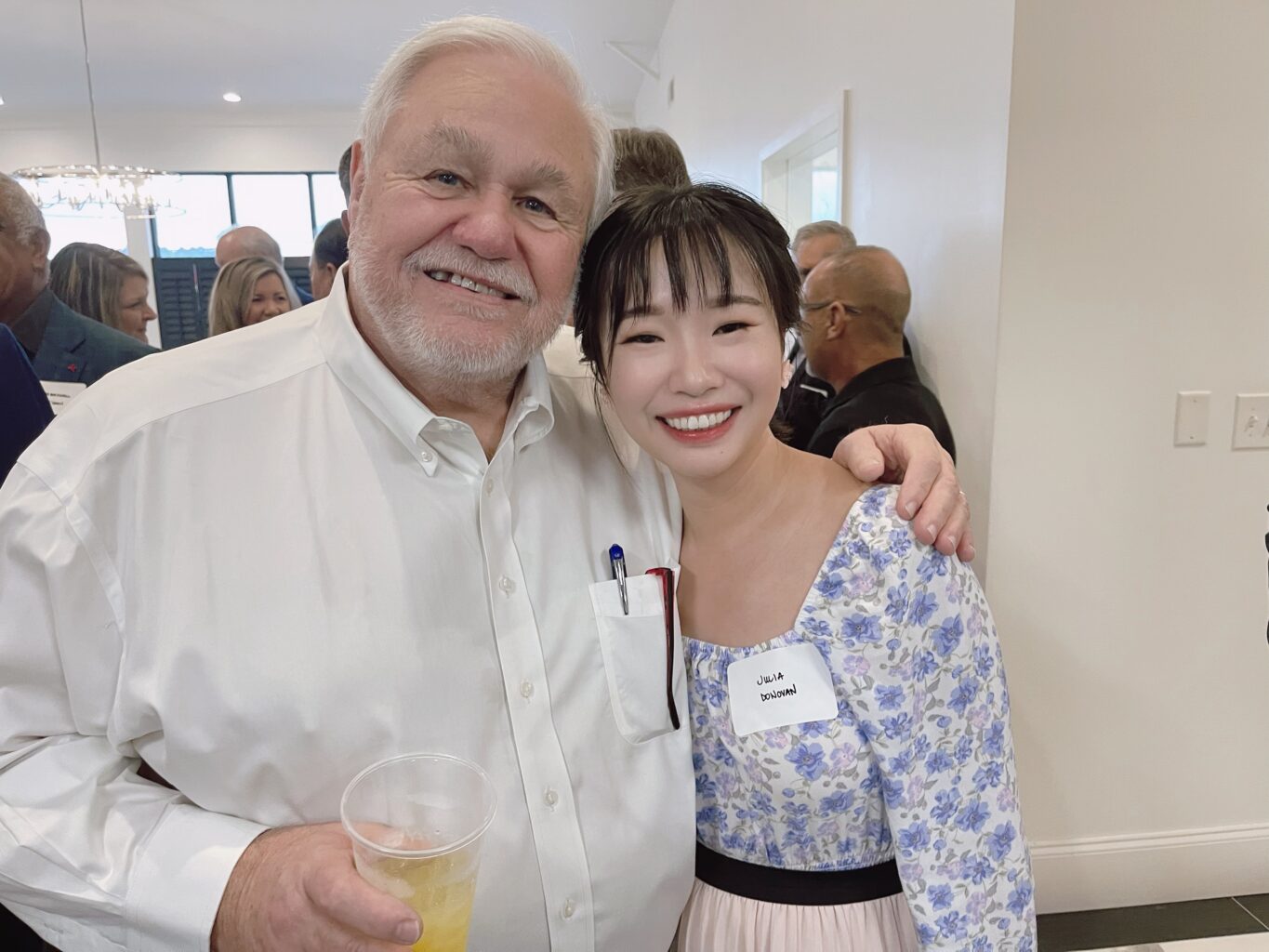 Jing(Julia) Donovan With Mayor R. Keith Summey, Mayor of the City of North Charleston